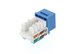 Picture of Cat 6 Keystone Jack 90 Degree 110 UTP - Blue - 4 of 9