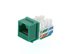 Picture of Cat 6 Keystone Jack 90 Degree 110 UTP - Green - 0 of 9