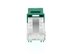 Picture of Cat 6 Keystone Jack 90 Degree 110 UTP - Green - 3 of 9
