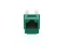 Picture of Cat 6 Keystone Jack 90 Degree 110 UTP - Green - 7 of 9