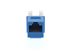 Picture of Cat 6 Keystone Jack 90 Degree 110 UTP - Blue - 7 of 9