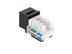 Picture of CAT 6 Keystone Jack 90 Degree 110 UTP - Black - 2 of 9