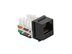 Picture of CAT 6 Keystone Jack 90 Degree 110 UTP - Black - 6 of 9