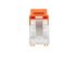 Picture of Cat 6 Keystone Jack 90 Degree 110 UTP - Orange - 3 of 9