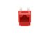 Picture of Cat 6 Keystone Jack 90 Degree 110 UTP - Red - 7 of 9