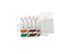 Picture of Cat 6 Keystone Jack 90 Degree 110 UTP - White - 5 of 9