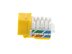 Picture of Cat 6 Keystone Jack 90 Degree 110 UTP - Yellow - 1 of 9