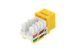 Picture of Cat 6 Keystone Jack 90 Degree 110 UTP - Yellow - 4 of 9