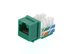 Picture of CAT5e Keystone Jack 90 Degree 110 UTP - Green - 0 of 9