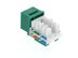 Picture of CAT5e Keystone Jack 90 Degree 110 UTP - Green - 2 of 9