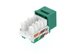 Picture of CAT5e Keystone Jack 90 Degree 110 UTP - Green - 4 of 9