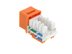 Picture of CAT5e Keystone Jack 90 Degree 110 UTP - Orange - 2 of 9