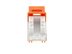 Picture of CAT5e Keystone Jack 90 Degree 110 UTP - Orange - 3 of 9