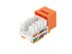 Picture of CAT5e Keystone Jack 90 Degree 110 UTP - Orange - 4 of 9