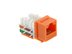 Picture of CAT5e Keystone Jack 90 Degree 110 UTP - Orange - 6 of 9