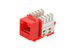 Picture of CAT5e Keystone Jack 90 Degree 110 UTP - Red - 0 of 9