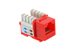 Picture of CAT5e Keystone Jack 90 Degree 110 UTP - Red - 6 of 9