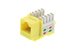 Picture of CAT5e Keystone Jack 90 Degree 110 UTP - Yellow - 0 of 9