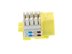 Picture of CAT5e Keystone Jack 90 Degree 110 UTP - Yellow - 5 of 9