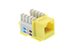 Picture of CAT5e Keystone Jack 90 Degree 110 UTP - Yellow - 6 of 9