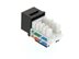 Picture of CAT5e Keystone Jack 90 Degree 110 UTP - Black - 2 of 9