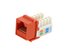 Picture of Cat 6 SpeedTerm Keystone Jack 90 Degree 110 UTP - Orange - 0 of 12