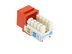 Picture of Cat 6 SpeedTerm Keystone Jack 90 Degree 110 UTP - Orange - 2 of 12