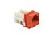 Picture of Cat 6 SpeedTerm Keystone Jack 90 Degree 110 UTP - Orange - 6 of 12