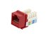 Picture of Cat 6 SpeedTerm Keystone Jack 90 Degree 110 UTP - Red - 0 of 12