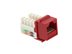 Picture of Cat 6 SpeedTerm Keystone Jack 90 Degree 110 UTP - Red - 6 of 12