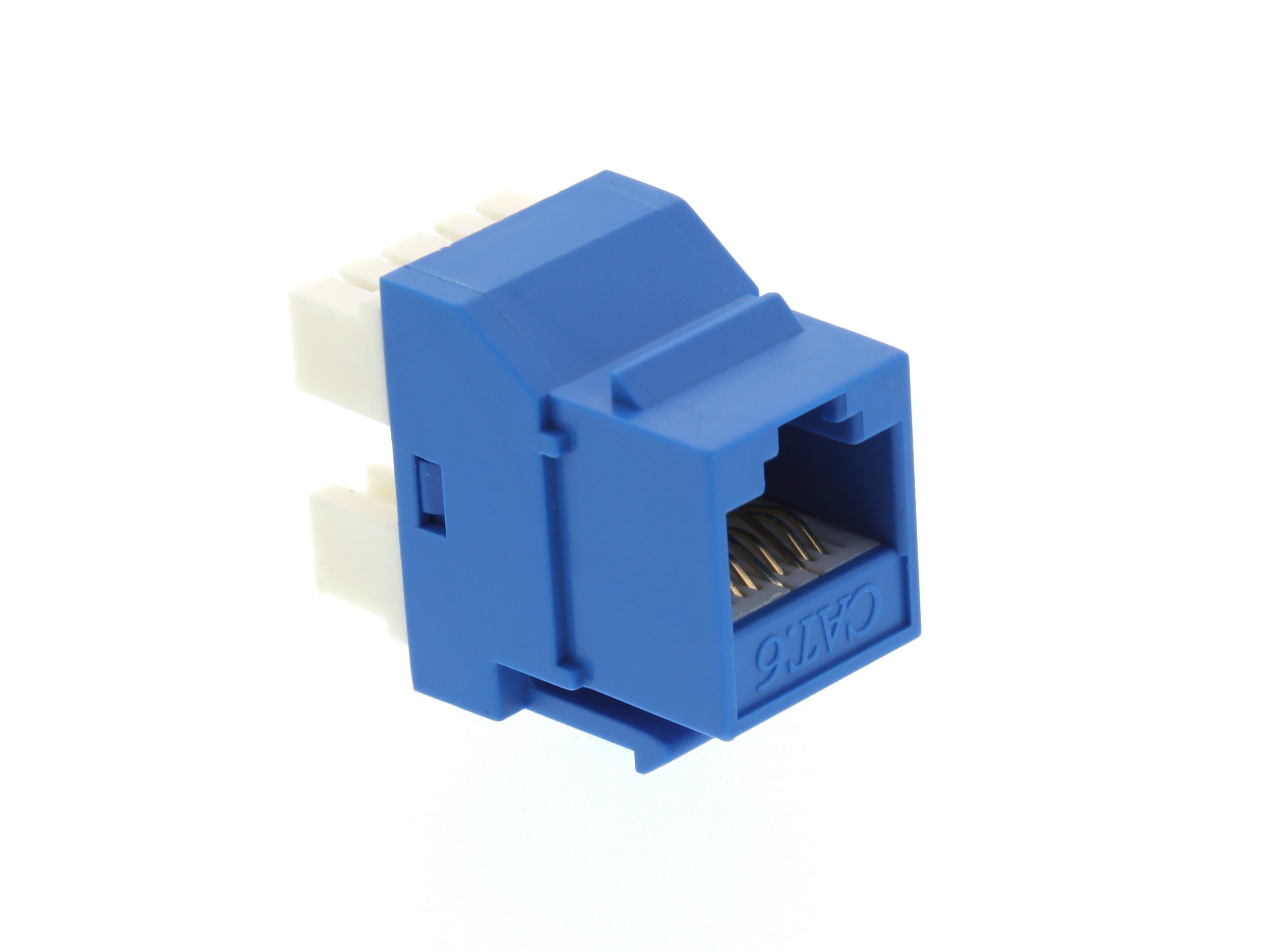 CAT6 SpeedTerm Keystone Jack 180 Degree 110 UTP Blue | Computer