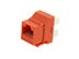 Picture of Cat 6 SpeedTerm Keystone Jack 180 Degree 110 UTP - Orange - 0 of 12