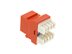 Picture of Cat 6 SpeedTerm Keystone Jack 180 Degree 110 UTP - Orange - 2 of 12