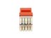 Picture of Cat 6 SpeedTerm Keystone Jack 180 Degree 110 UTP - Orange - 3 of 12