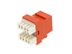 Picture of Cat 6 SpeedTerm Keystone Jack 180 Degree 110 UTP - Orange - 4 of 12