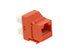 Picture of Cat 6 SpeedTerm Keystone Jack 180 Degree 110 UTP - Orange - 6 of 12