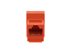 Picture of Cat 6 SpeedTerm Keystone Jack 180 Degree 110 UTP - Orange - 7 of 12