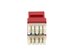 Picture of Cat 6 SpeedTerm Keystone Jack 180 Degree 110 UTP - Red - 3 of 12