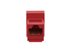 Picture of Cat 6 SpeedTerm Keystone Jack 180 Degree 110 UTP - Red - 7 of 12