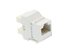Picture of Cat 6 SpeedTerm Keystone Jack 180 Degree 110 UTP - White - 6 of 13