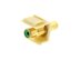 Picture of Feed Through Keystone Jack - RCA (Component / Composite) - Ivory - Color Coded Green - 0 of 8