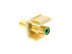 Picture of Feed Through Keystone Jack - RCA (Component / Composite) - Ivory - Color Coded Green - 6 of 8
