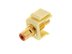 Picture of Feed Through Keystone Jack - RCA (Component / Composite) - Ivory - Color Coded Red - 4 of 8