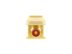 Picture of Feed Through Keystone Jack - RCA (Component / Composite) - Ivory - Color Coded Red - 7 of 8