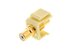 Picture of Feed Through Keystone Jack - RCA (Component / Composite) - Ivory - Color Coded White - 4 of 8