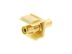 Picture of Feed Through Keystone Jack - RCA (Component / Composite) - Ivory - Color Coded Yellow - 0 of 8
