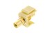 Picture of Feed Through Keystone Jack - RCA (Component / Composite) - Ivory - Color Coded Yellow - 4 of 8