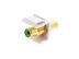 Picture of Feed Through Keystone Jack - RCA (Component / Composite) - White - Color Coded Green - 0 of 8
