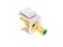 Picture of Feed Through Keystone Jack - RCA (Component / Composite) - White - Color Coded Green - 2 of 8