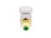 Picture of Feed Through Keystone Jack - RCA (Component / Composite) - White - Color Coded Green - 3 of 8
